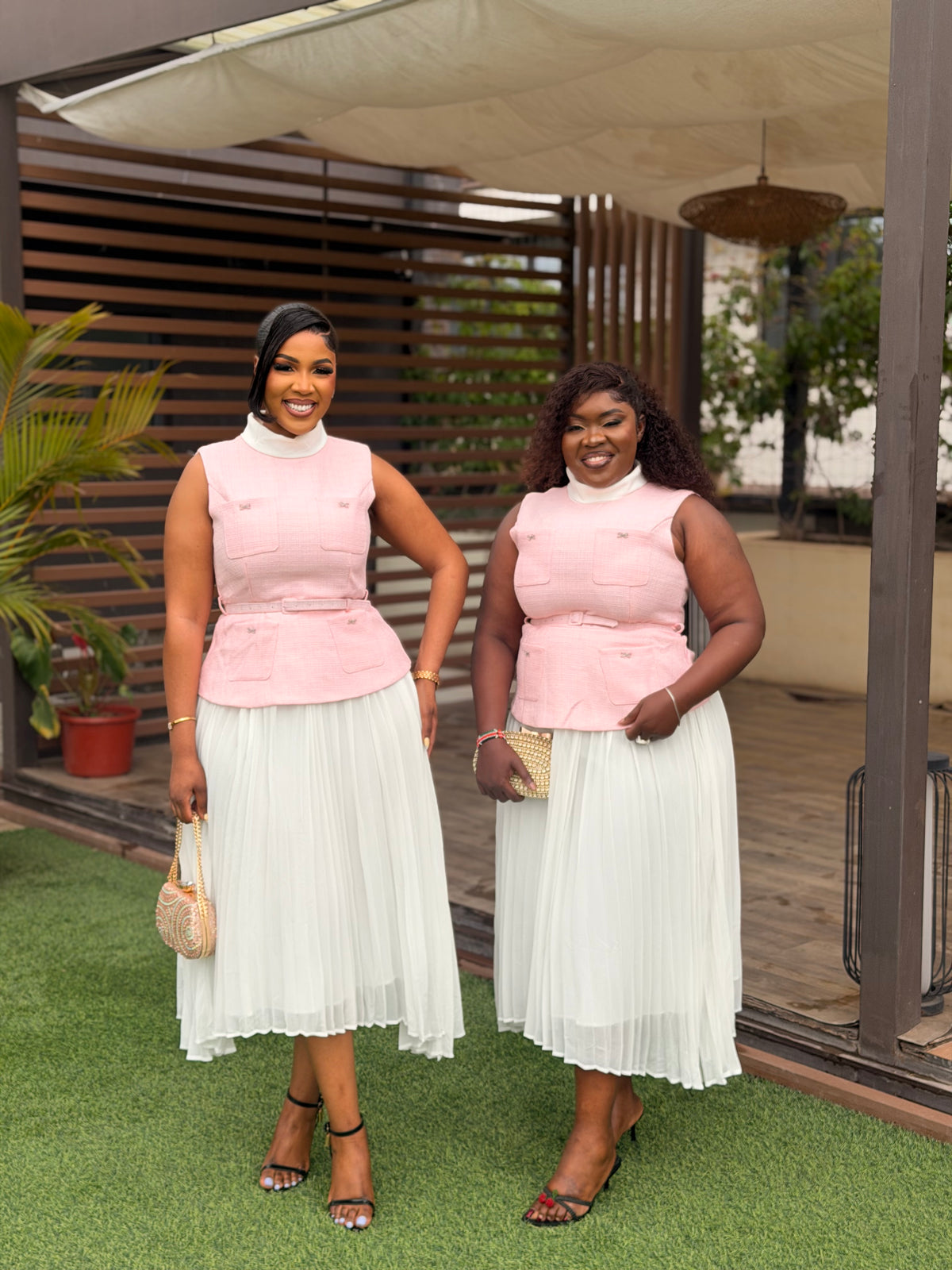 Tweed Maxi pleats