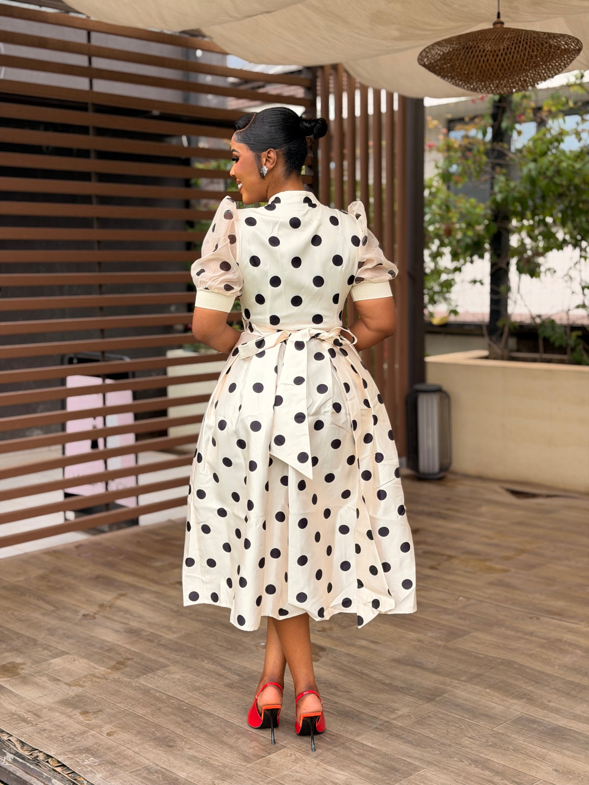 Polka Wrap Dress
