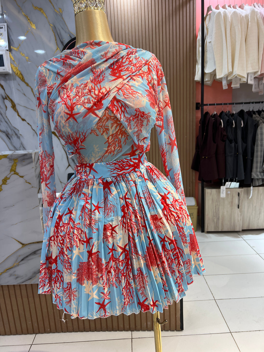Floral Maxi Skirt Ensemble