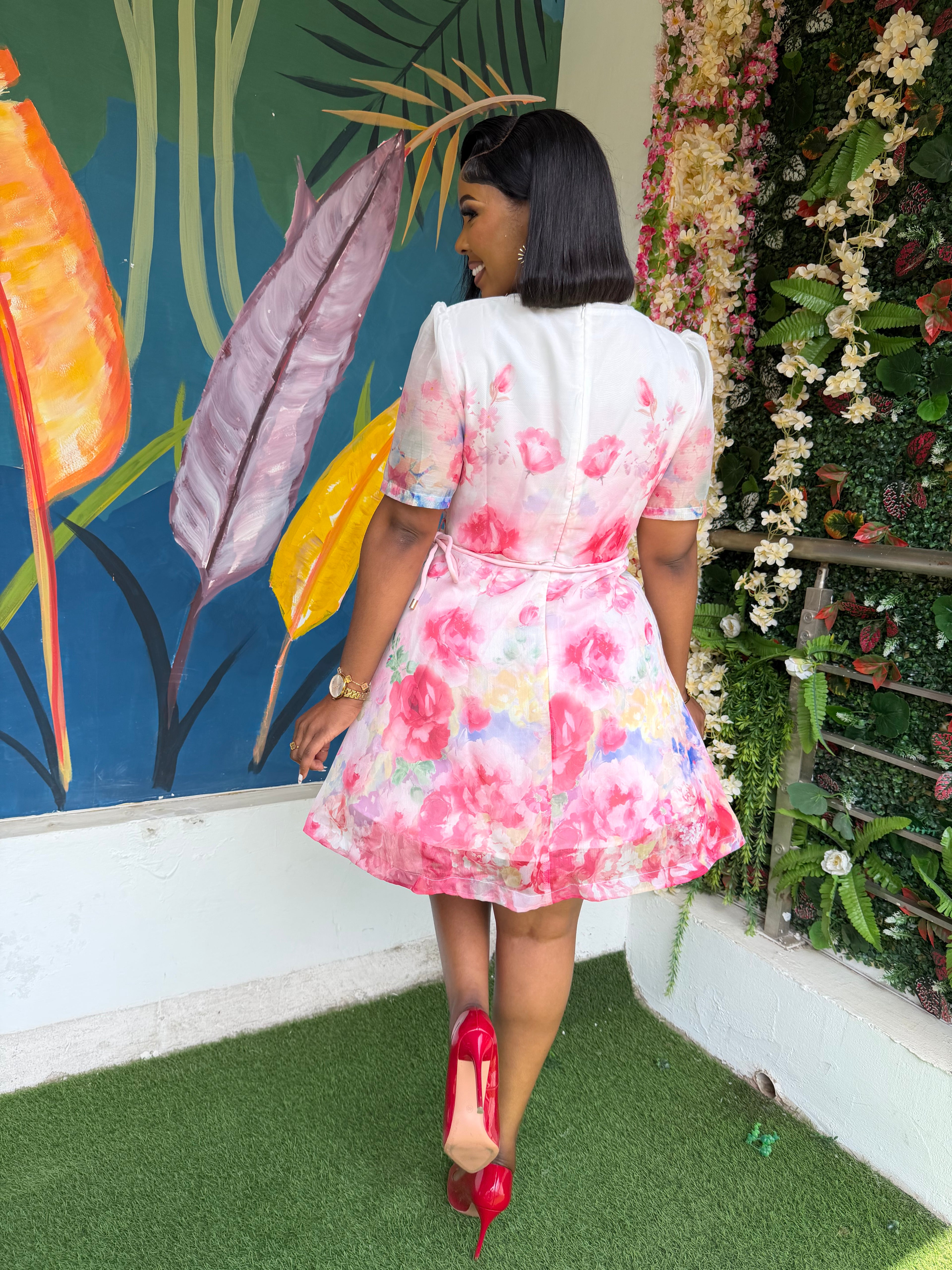 Hot Pink Statement Dress