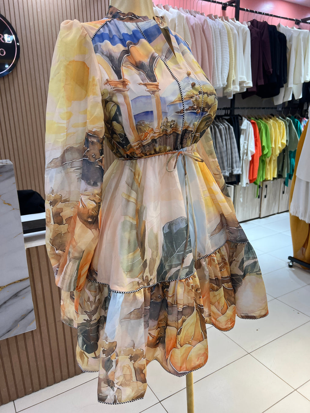 Gold floral