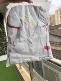 Grey with red hearts