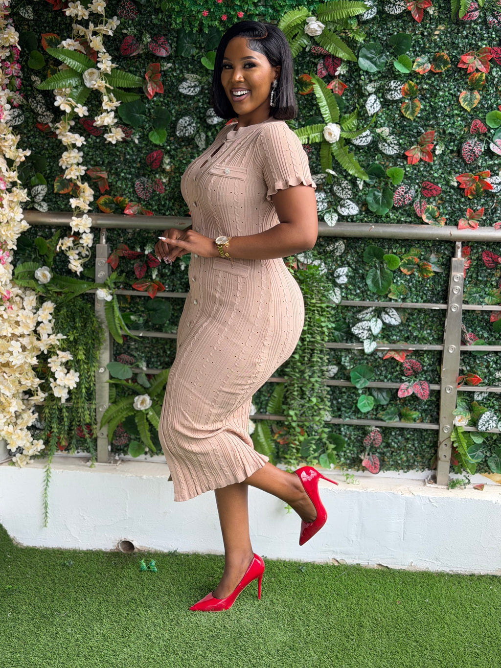 Nude Knit Dress