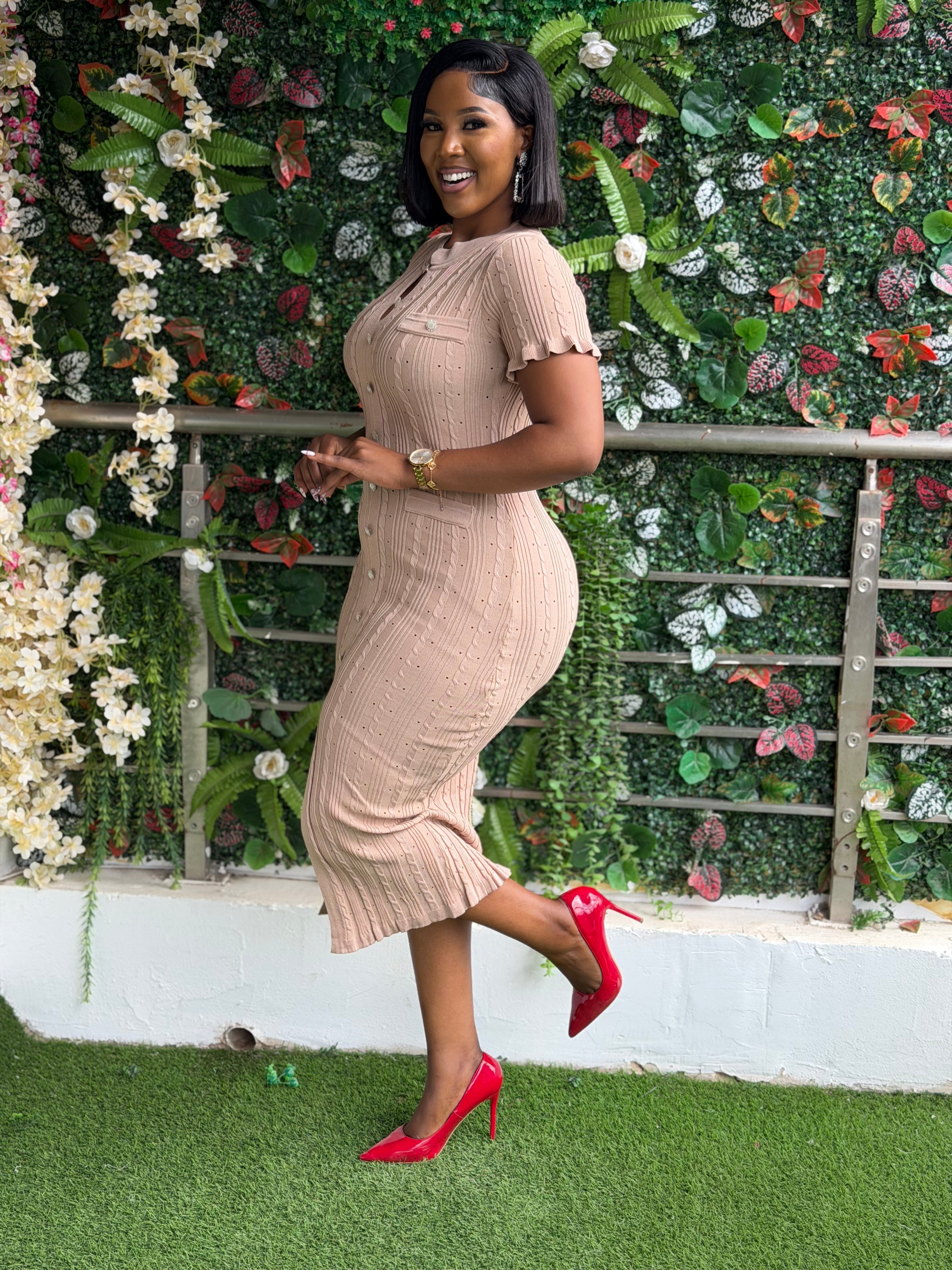Nude Knit Dress