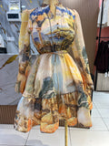 Gold floral
