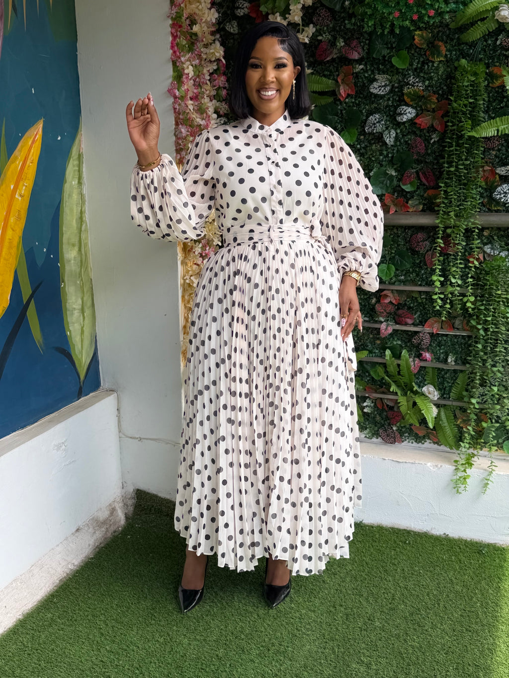 Polka Dot Maxi Skirt