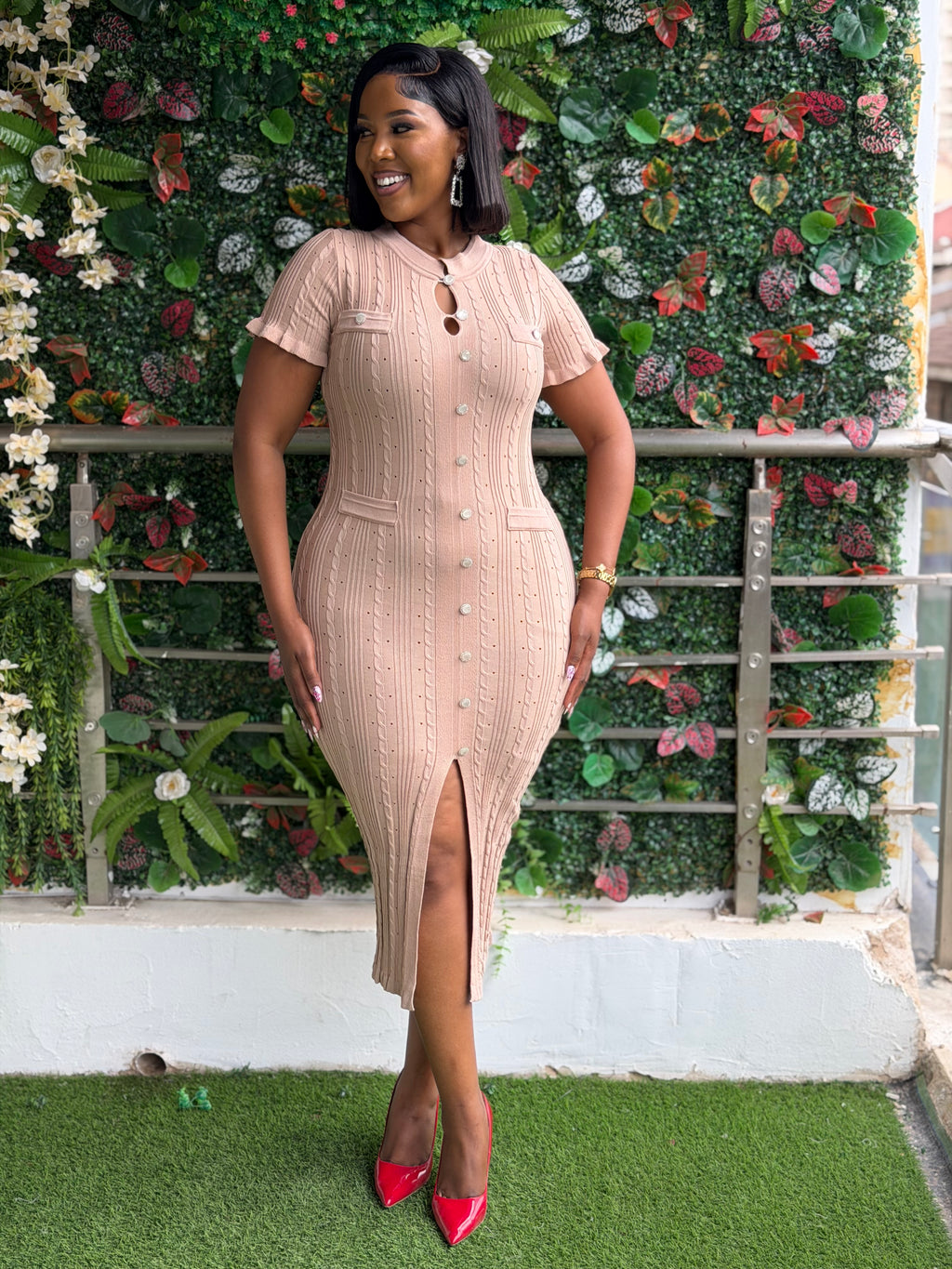 Nude Knit Dress