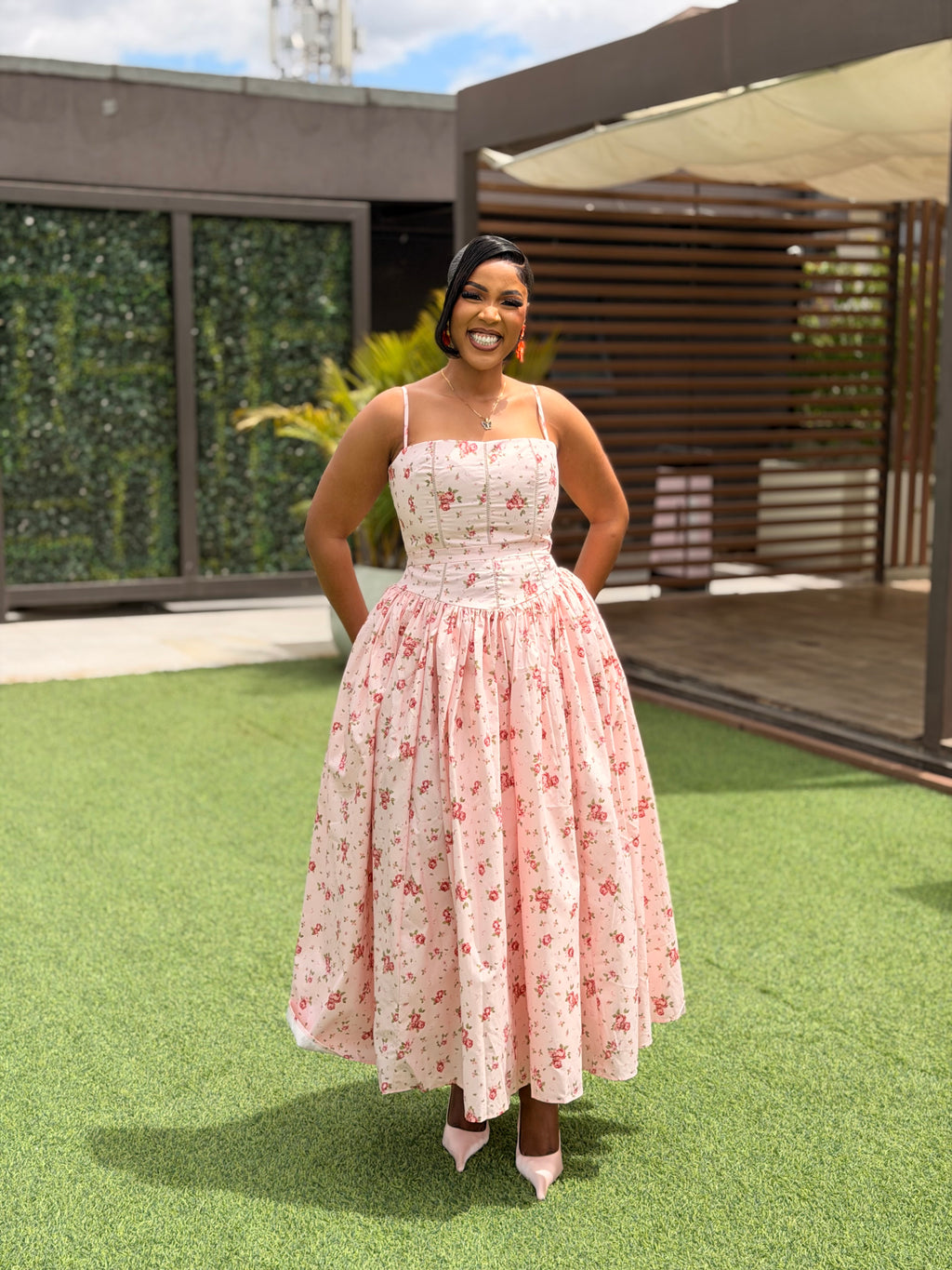 Maxi floral bubble