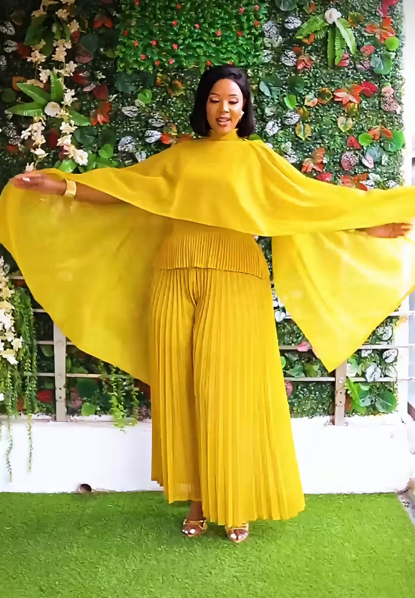 Pallazo with poncho set