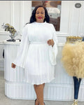 Dress with waistband