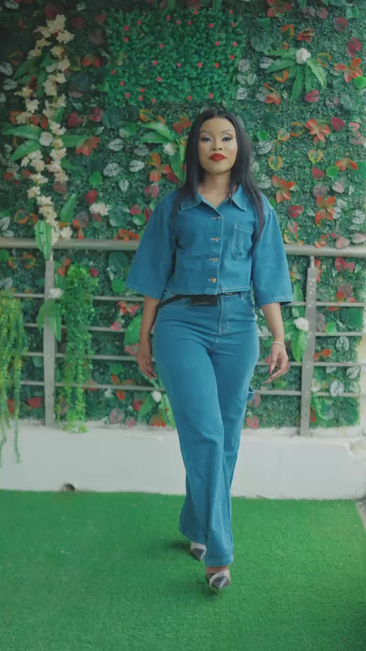Trouser denim set